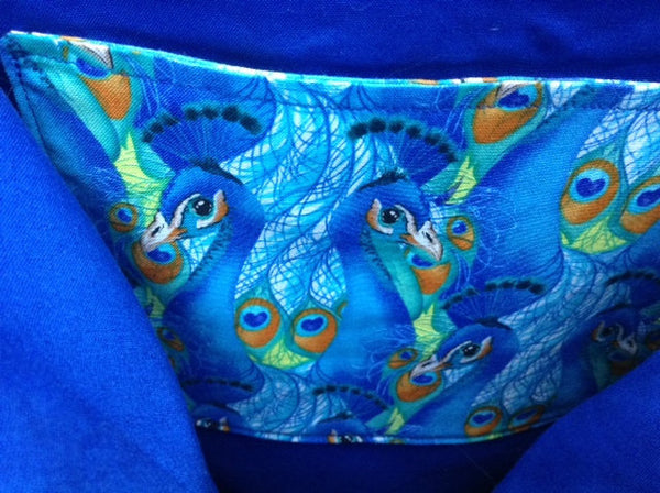 Tote Bag Made From Peacock Feathers Fabric