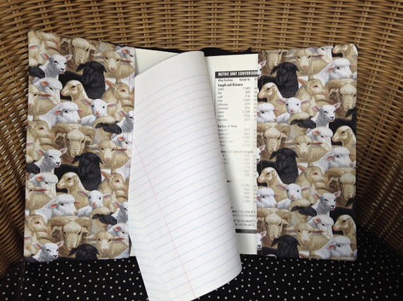 Border Collies Fabric Handmade Tote Purse Bag With Sheep Lining